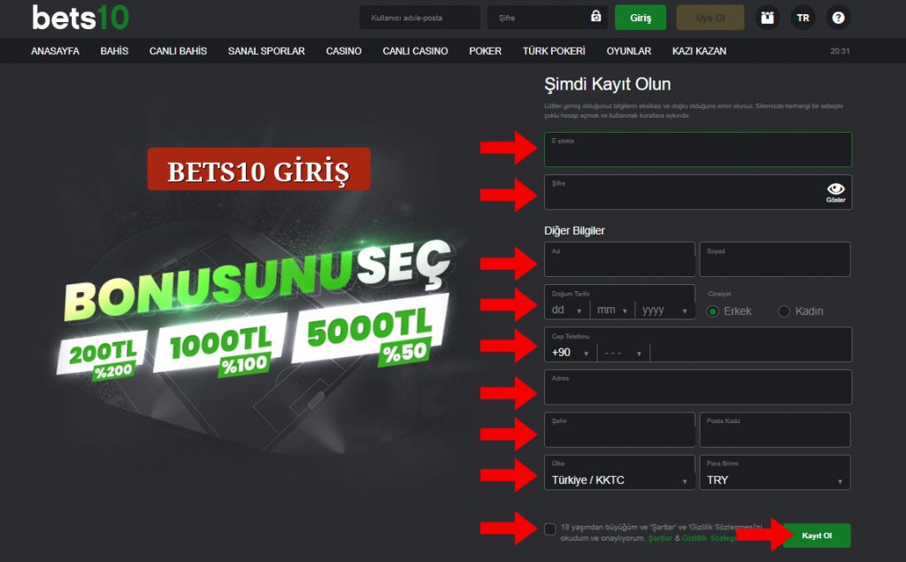 Bets10 Bahis 2021